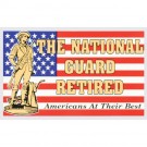 National Guard Retired Decal