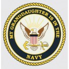 My Granddaughter is in the Navy Decal