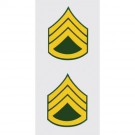 U.S. Army E-6 Staff Sgt. 2 pc. Decal