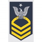 USN Rank E-8 Sr. Chief Petty Officer Decal
