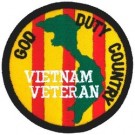 VN Vet God Duty Country Patch/Small