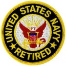 USN Retired Patch/Small