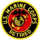 USMC Retired Patch/Small