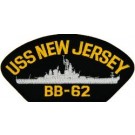 USS New Jersey Patch/Small