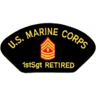 USMC E-8 1st Sgt Retired Patch/Small