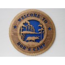 Welcome to Bob's Camp Plaque