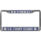 U.S. Coast Guard Retired License Plate Frame