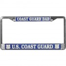 Coast Guard Dad License Plate Frame