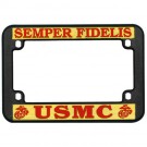 USMC Motorcycle Plastic License Plate Frame 