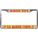 Marine Wife License Plate Frame