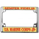Semper Fidelis Metal Motorcycle License Plate Frame
