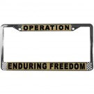 Operation Enduring Freedom License Plate Frame