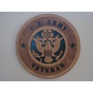 US Army Veteran Plaque with Eagle