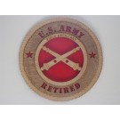 US Army Field Artillery Retired Plaque
