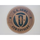 US Army 4th Cavalry Plaque