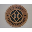 US Army 4th Infantry Division Plaque