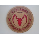 US Army National Guard Red Bull Plaque