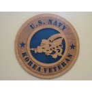 US Navy Veteran Korea Seabee Plaque