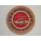 US Marine Corps Veteran Vietnam Huey Plaque