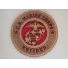 US Marine Corps Retired Plaque