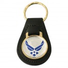New Air Force Emblem Leather Key Fob