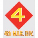 Marines 4th Division Decal