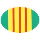 Vietnam Veteran Ribbon Oval Sticker