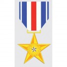 Silver Star Decal