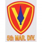Marines 5th Division Decal