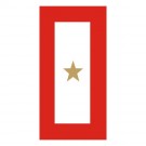 Gold Star Service Banner Decal 